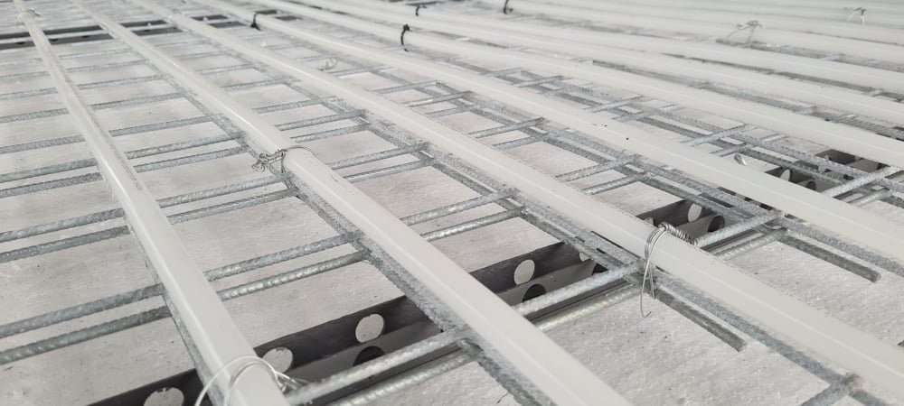 Zwevende vloer met vloerverwarming